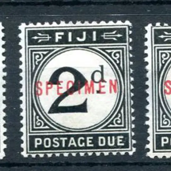 Fiji 1918 Postage Dues set of 5 ovptd "SPECIMEN" ...