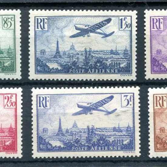 France 1936 "Caudron over Paris" Airmail set to ...