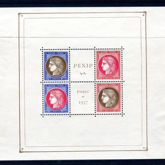 France 1937 Pexip M/S. MNG with fresh appearance. ...