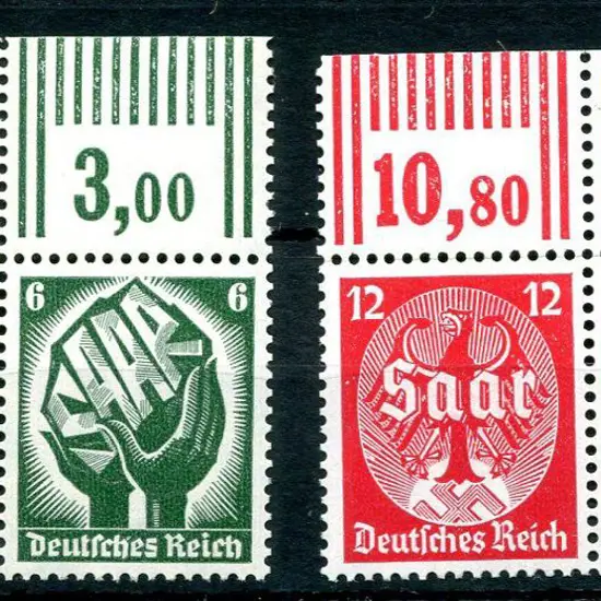 Germany 1934 Saar Plebiscite in marginal pairs. ...