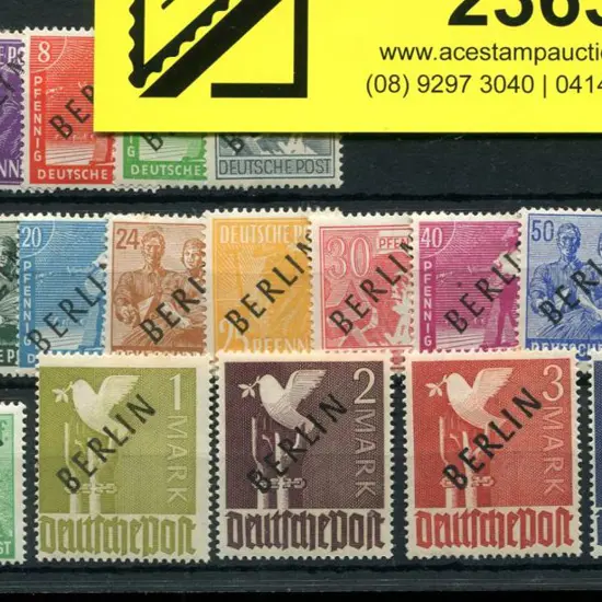 Germany - Berlin 1948 "BERLIN" ovpts in black to ...