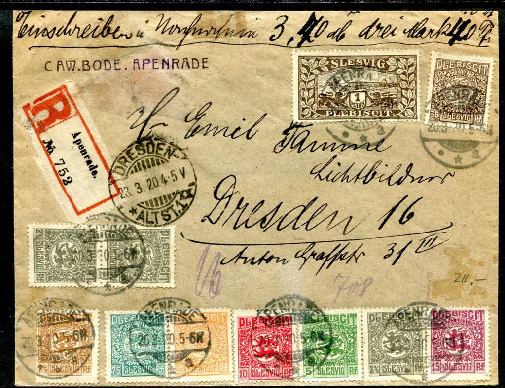 Germany - Schleswig 1920 (23rd Mar) Plebiscite ... Image 1++