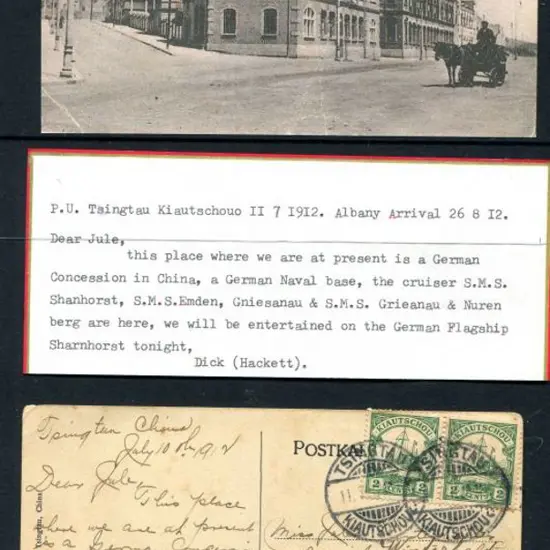 German Colonies - Kiautschou 1912 (11th July) ...