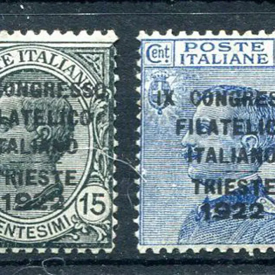 Italy 1922 Philatelic Congress "TRIESTE 1922" ...