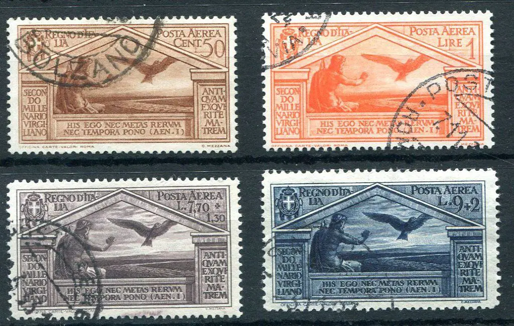 Italy 1930 Virgil Airmails set of 4. Superb fine ... Image 1++