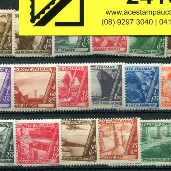 Italy 1932 10th Anniv Fascist March on Rome set of ...