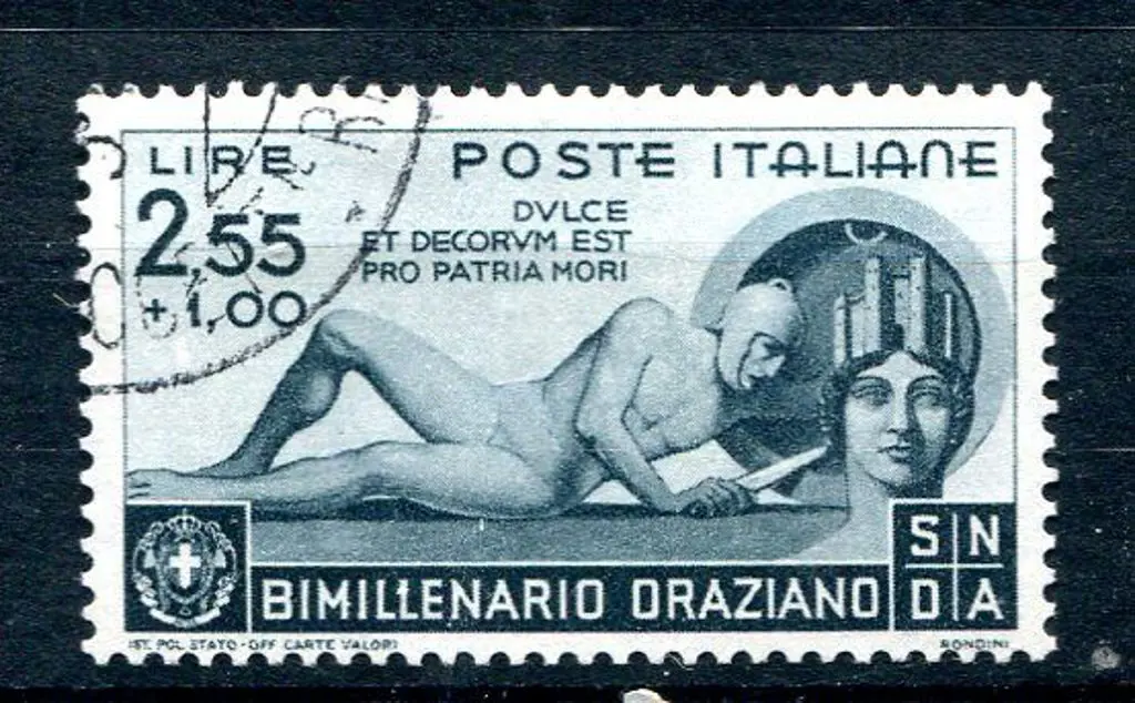 Italy 1936 2l55¢ slate-green Horace Bimillenary . ... Image 1++