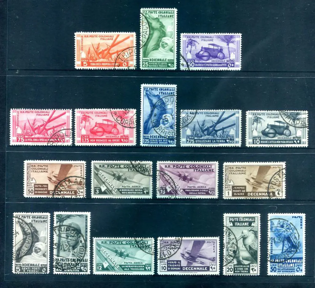 Italian Colonies 1933 10th Anniv of Fascist March ... Image 1++