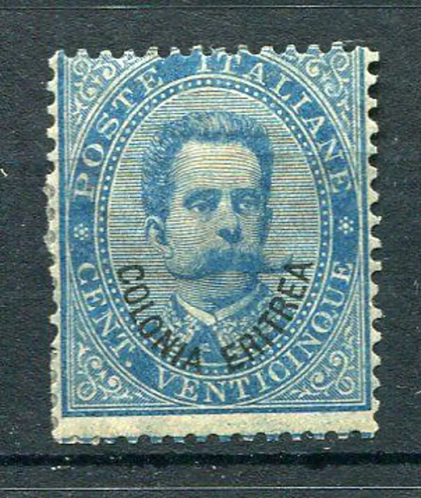 Italian Colonies - Eritrea 1893 25¢ blue. MH with ... Image 1++