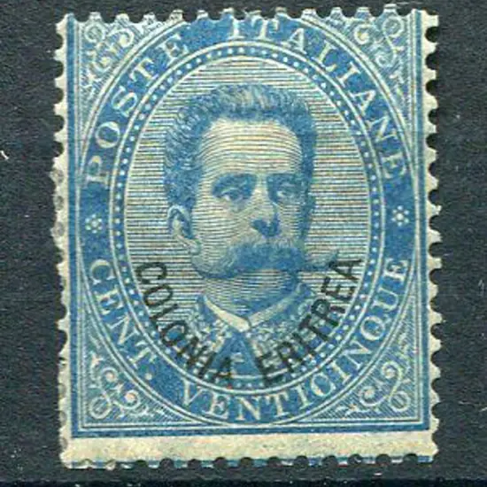 Italian Colonies - Eritrea 1893 25¢ blue. MH with ...