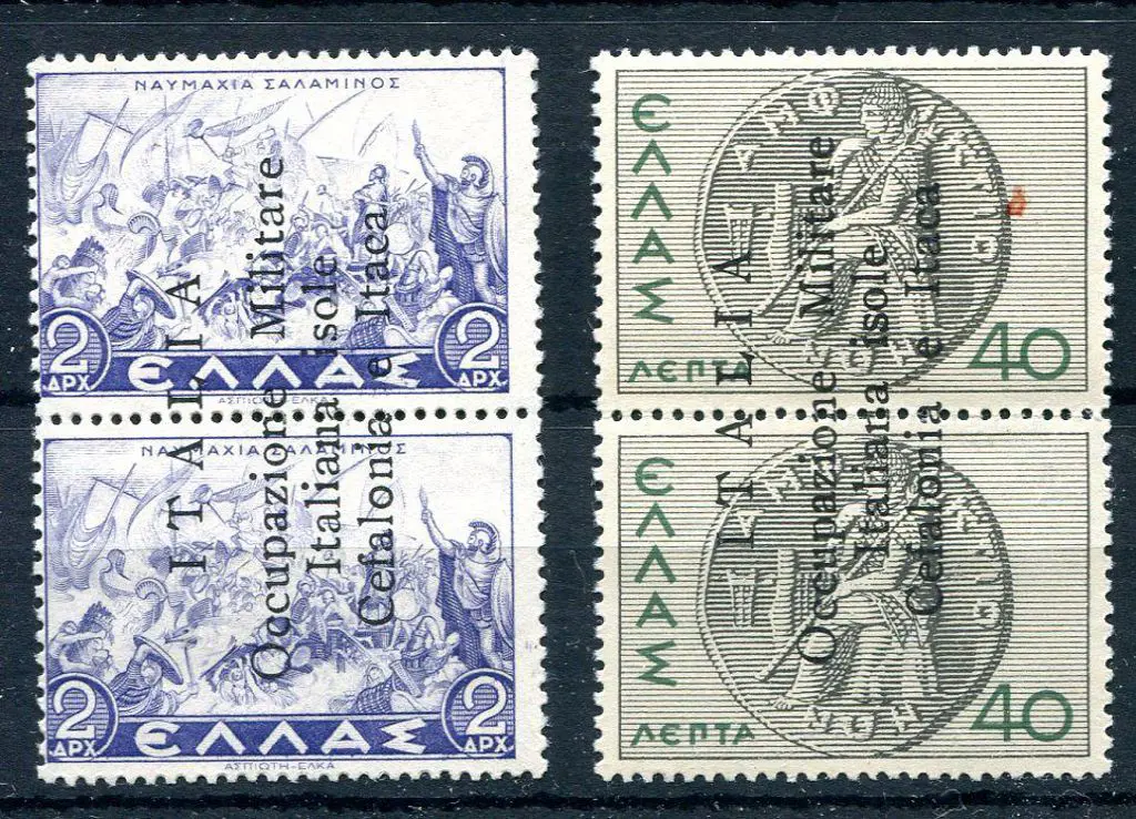 Italian Occ of Cephalonia & Ithaca 1941 2d pair ... Image 1++
