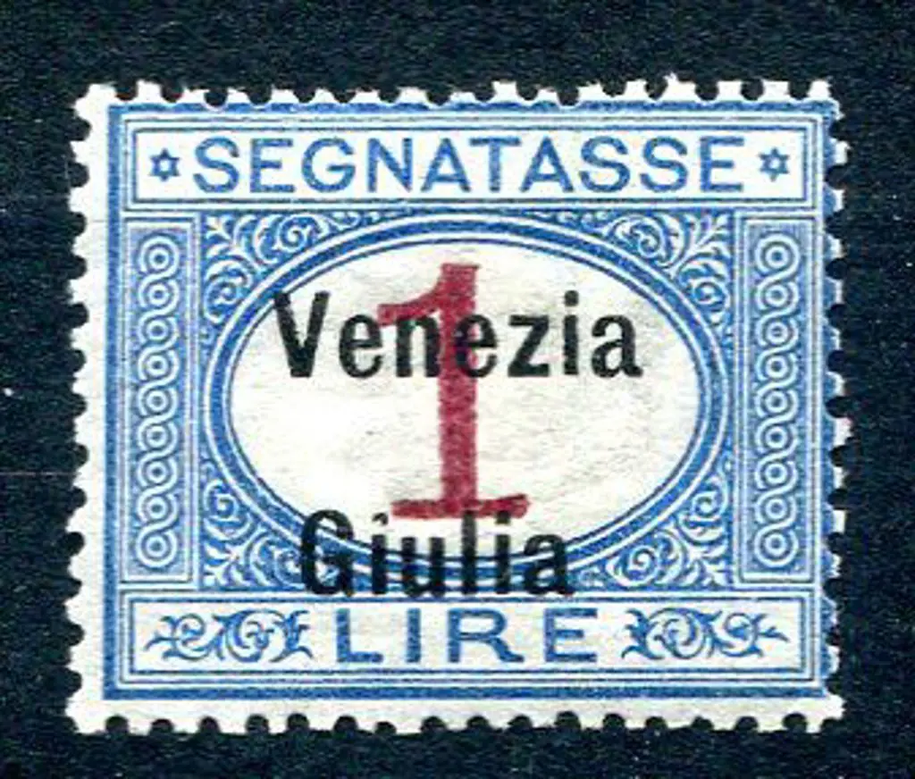Italy - Austrian Territories 1918 1l mauve & blue ... Image 1++