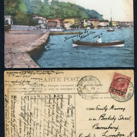 Italy - P.O's Abroad 1915 (8th Aug) ...