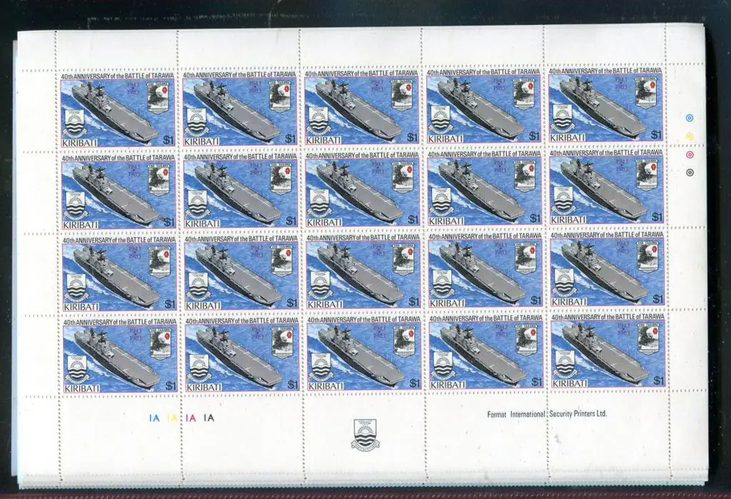 Kiribati 1983 Battle of Tarawa 40th Anniv set of 4 ... Image 1++