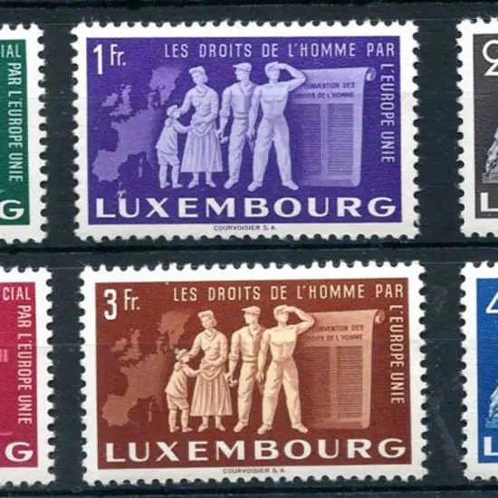 Luxembourg 1952 United Europe Promotion set of 6 ...
