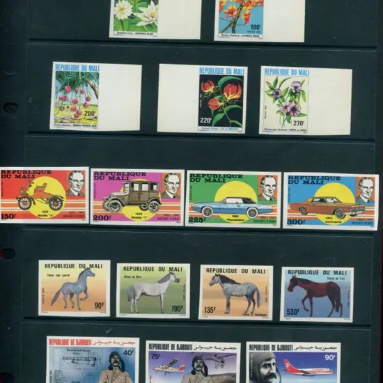 Mali 1982-1986 selection of Imperforate Proofs ...
