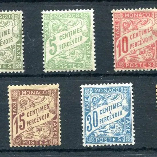 Monaco 1906 Postage Dues to 50¢ incls 10¢ brown ...