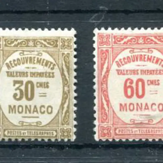 Monaco 1925 Postage Dues set of 6 to 2f. Fine MLH. ...