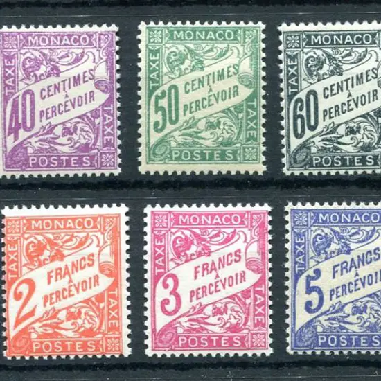 Monaco 1925/43 Postage Dues to 5f. Fine MUH plus ...