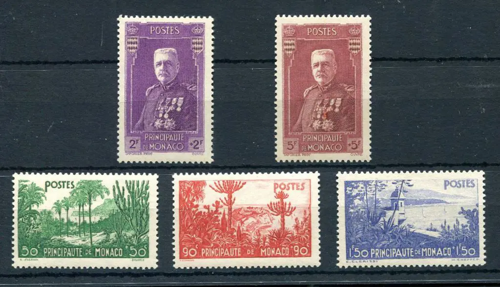 Monaco 1937 Charity set of 5. MUH. SG 144/48, Cat. ... Image 1++