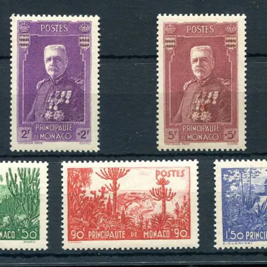 Monaco 1937 Charity set of 5. MUH. SG 144/48, Cat. ...