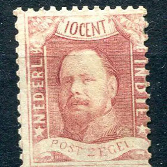 Netherlands Indies 1868 10¢ King William III, perf ...
