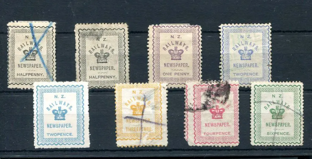 New Zealand 1890 ½d x 2, 1d x 2, 3d, 4d & 6d ... Image 1++
