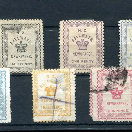 New Zealand 1890 ½d x 2, 1d x 2, 3d, 4d & 6d ...