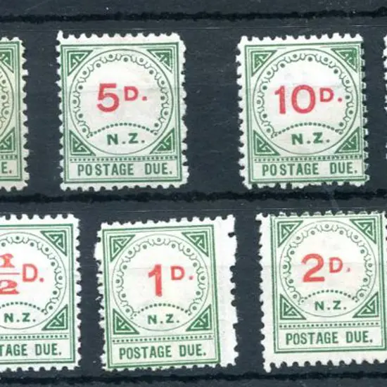 New Zealand 1899/1902 Postage Due selection with ...