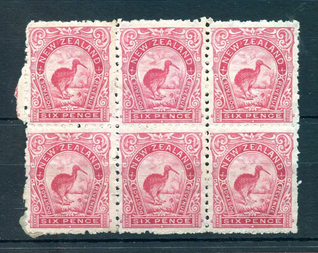 New Zealand 1902/07 6d rose-carmine, perf. 11 ... Image 1++
