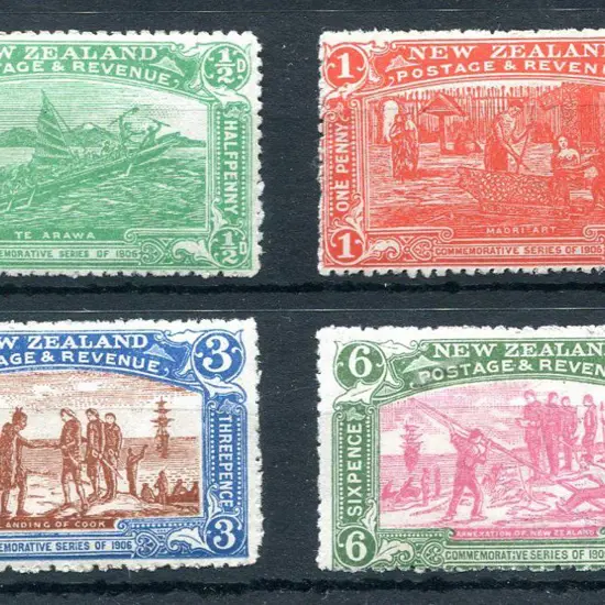 New Zealand 1906 Christchurch Exhibition set of 4. ...