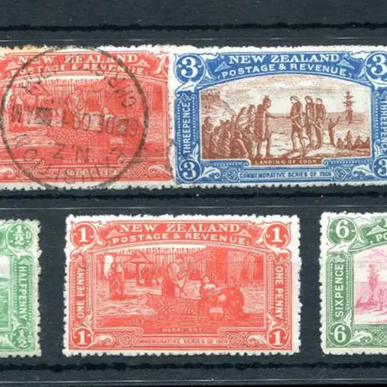 New Zealand 1907 Christchurch Exhibition set used, ...
