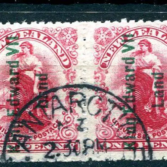 New Zealand 1908 1d Shackleton Expedition engraved ...