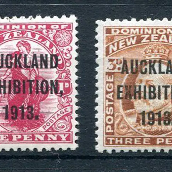 New Zealand 1913 Auckland Exhibition set of 4. ...