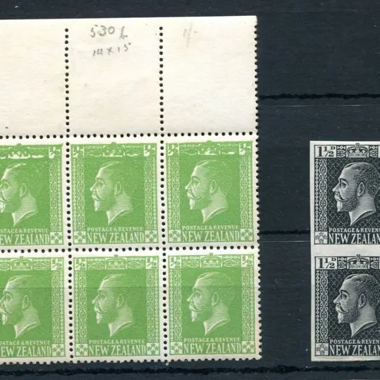 New Zealand 1915/33 ½d yellow-green perf. 14 or 15 ...