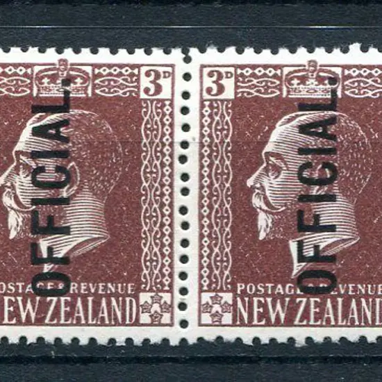 New Zealand 1915/34 3d chocolate KGV surface ...