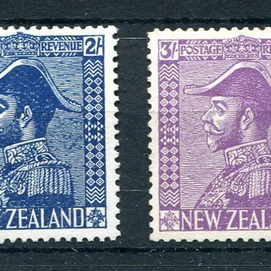 New Zealand 1927 2/- & 3/- Admirals on Jones ...