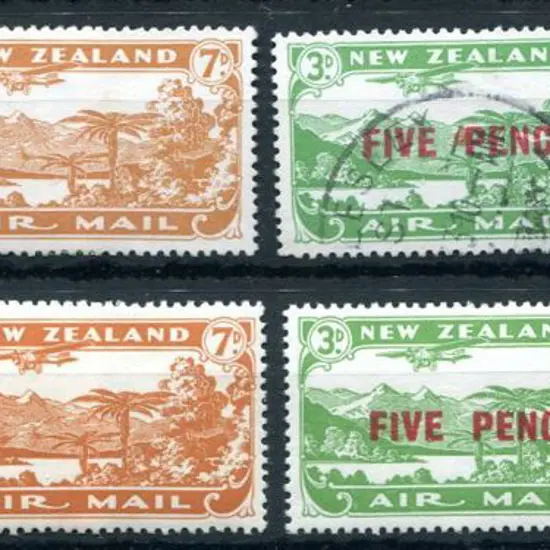 New Zealand 1931/34 Airmails sets of 5 incl "FIVE ...