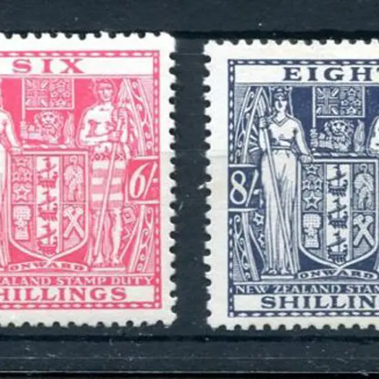 New Zealand 1931/40 5/-, 6/- & 8/ x 2 Arms on ...
