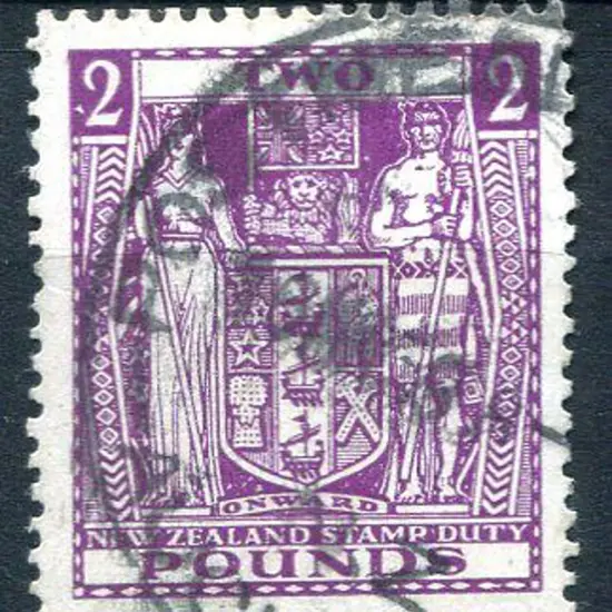 New Zealand 1931/40 £2 bright purple single wmk ...