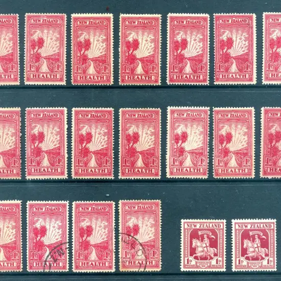 New Zealand 1933 "Pathway to Health" x 15 MLH & 3 ...