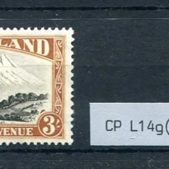 New Zealand 1936/42 3/- Mt Egmont, mult wmk, perf. ...