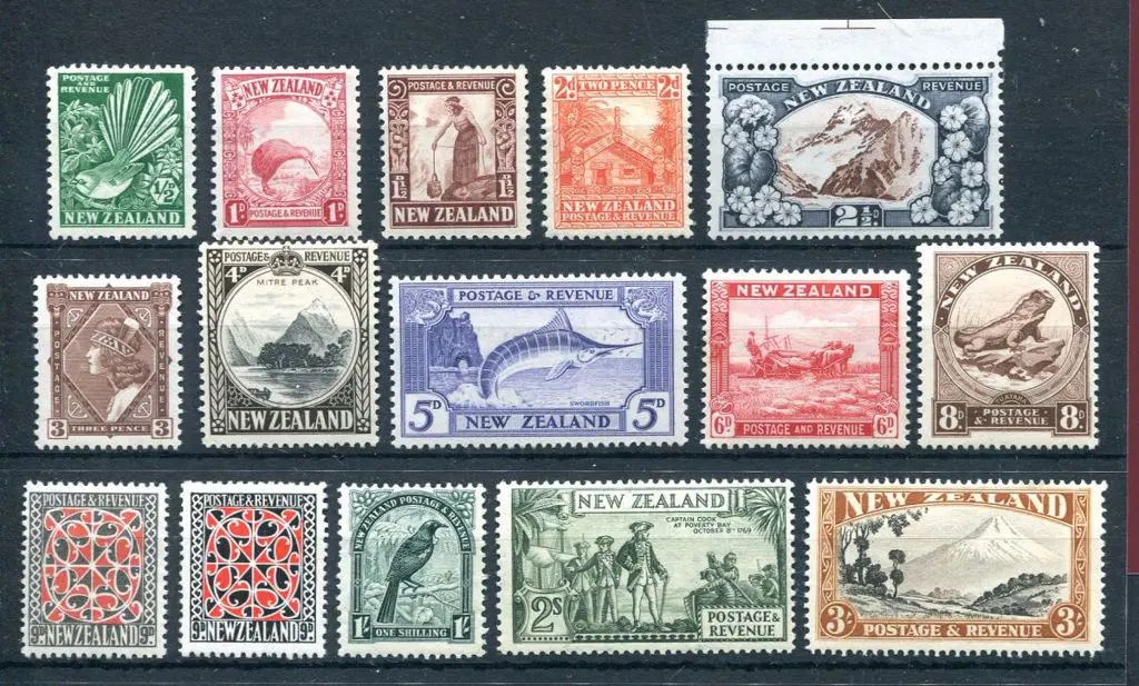 New Zealand 1936/42 Pictorial defins, mult wmk ... Image 1++