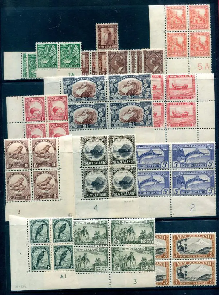 New Zealand 1936/42 Pictorial defins, multiple wmk ... Image 1++