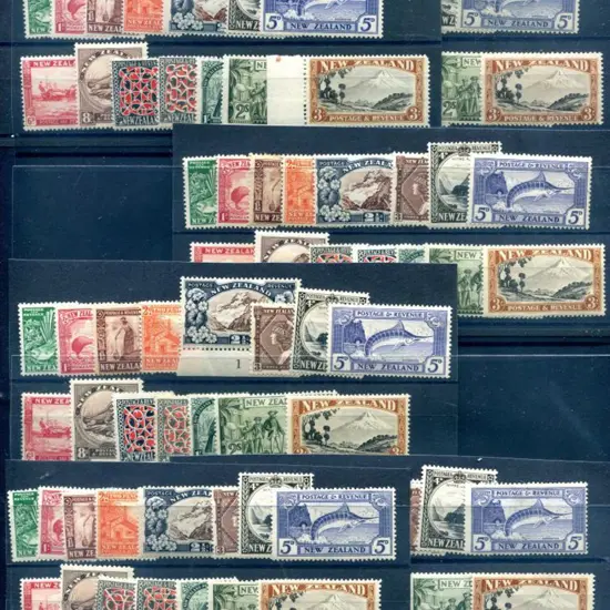 New Zealand 1936/42 Pictorial defins set to 3/- x ...