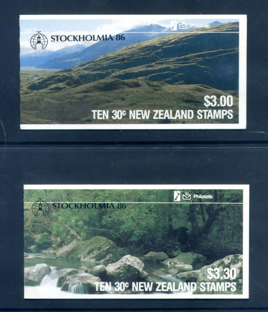 New Zealand 1986 $3.00 Matukituki Valley & $3.30 ... Image 1++