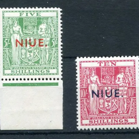 New Zealand-Niue 1941/57 NZ Postal fiscals 2/6d to ...