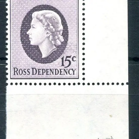 New Zealand - Ross Dependency 1967 15¢ QEII corner ...