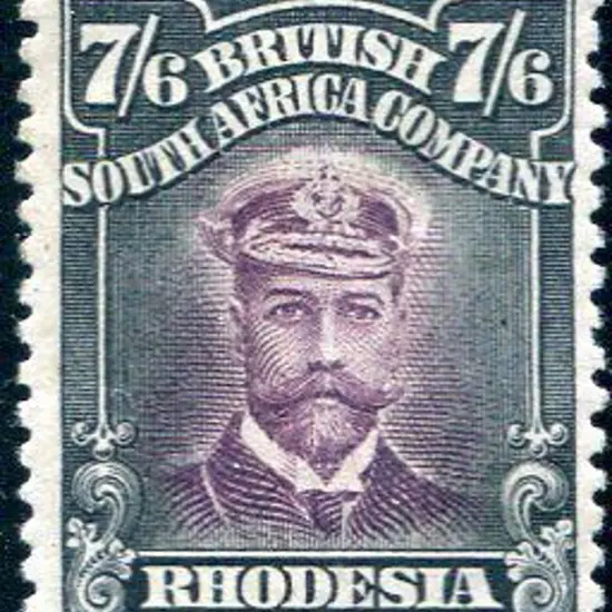 Rhodesia 1913/19 7/6d blackish purple & slate ...