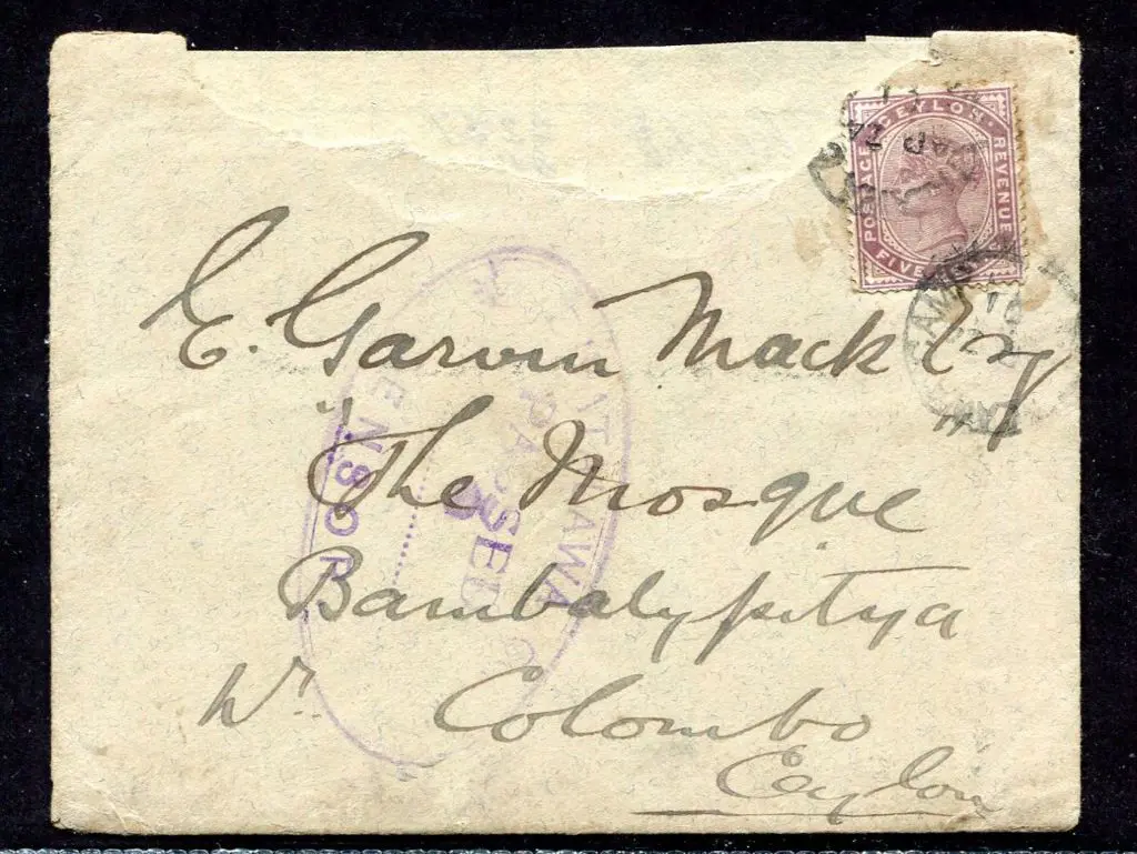 South Africa - Boer War 1901 Cover from POW camp ... Image 1++